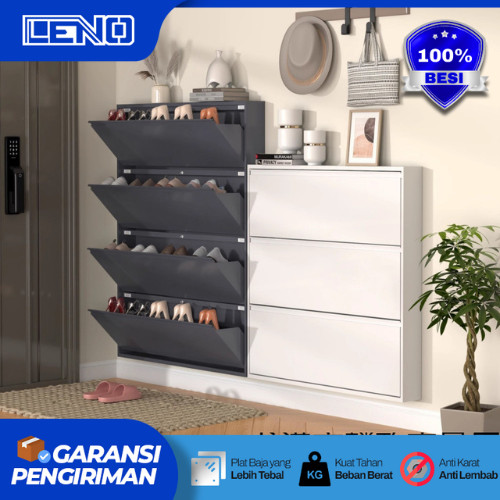 Lemari Sepatu Aluminium Lemari Sepatu Besi Lemari Sepatu Susun Tertutup Rak Sepatu Dinding