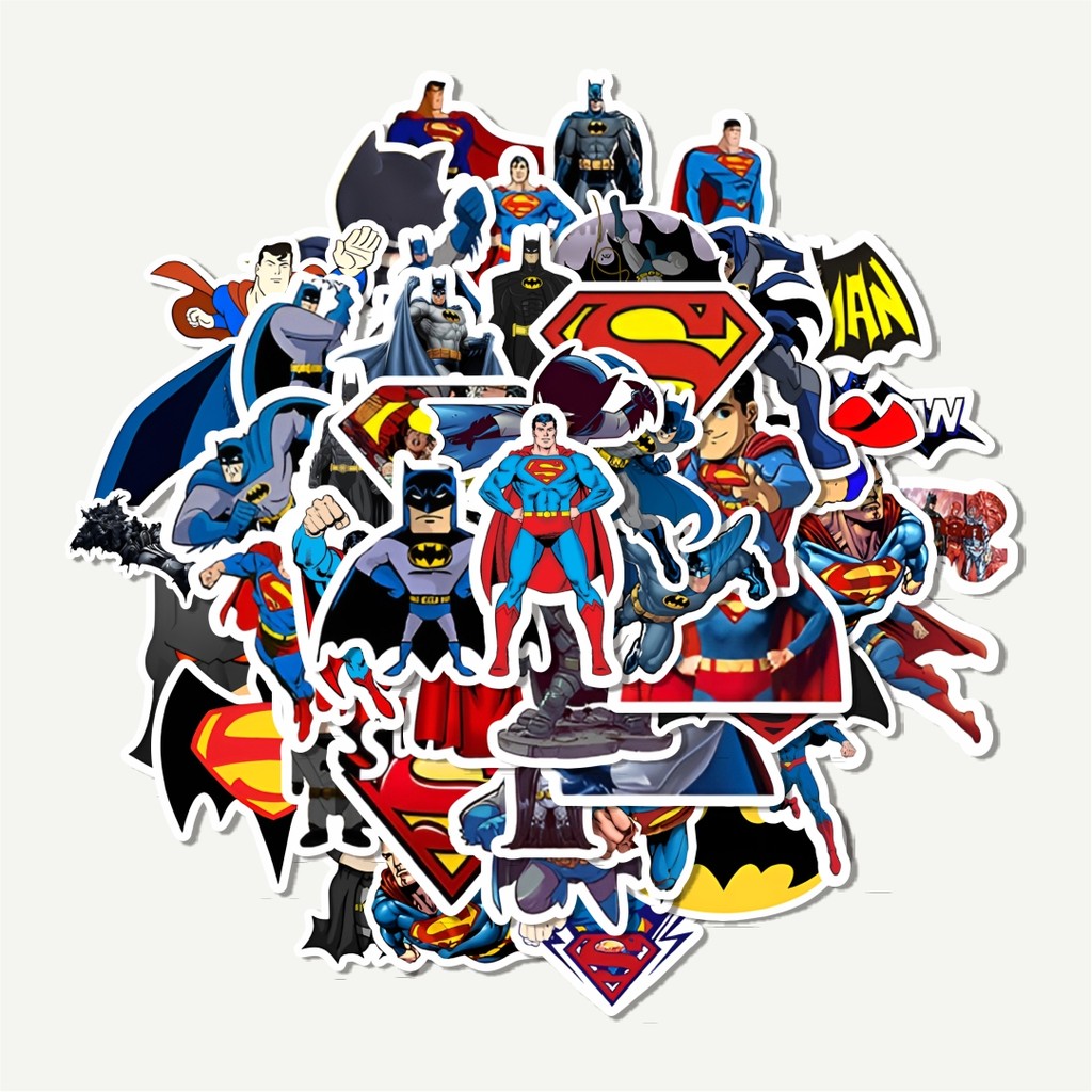 

Sticker Pack Stiker Mix Superman & Batman | Sticker TUMBLR | Stiker LAPTOP KOPER HELM