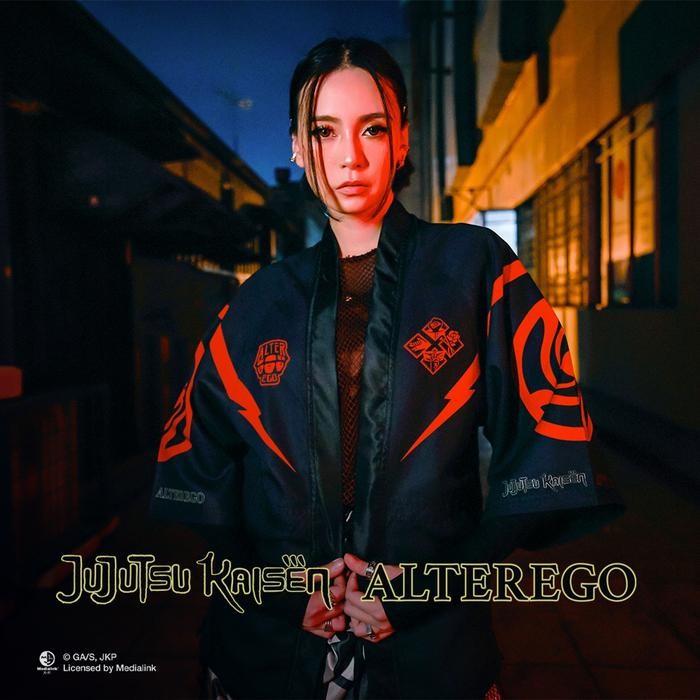 Ready Stok ALTER EGO X JUJUTSU KAISEN HAORI KIMONO BLACK RED - M