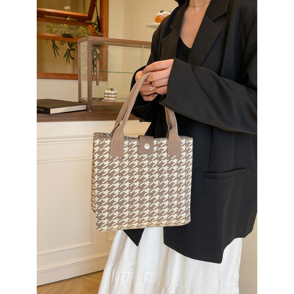 Tas Rajut Knitted Mini Bag Korea  Tas Fashion Korea Wanita Kekinian