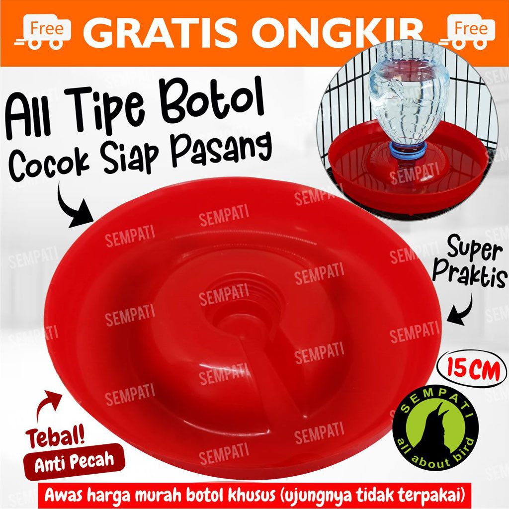 SEMPATI PIRING OTOMATIS TEMPAT MINUM BURUNG MERPATI DARA PERKUTUT TEMPAT MINUM AYAM LOVEBIRD PARKIT 