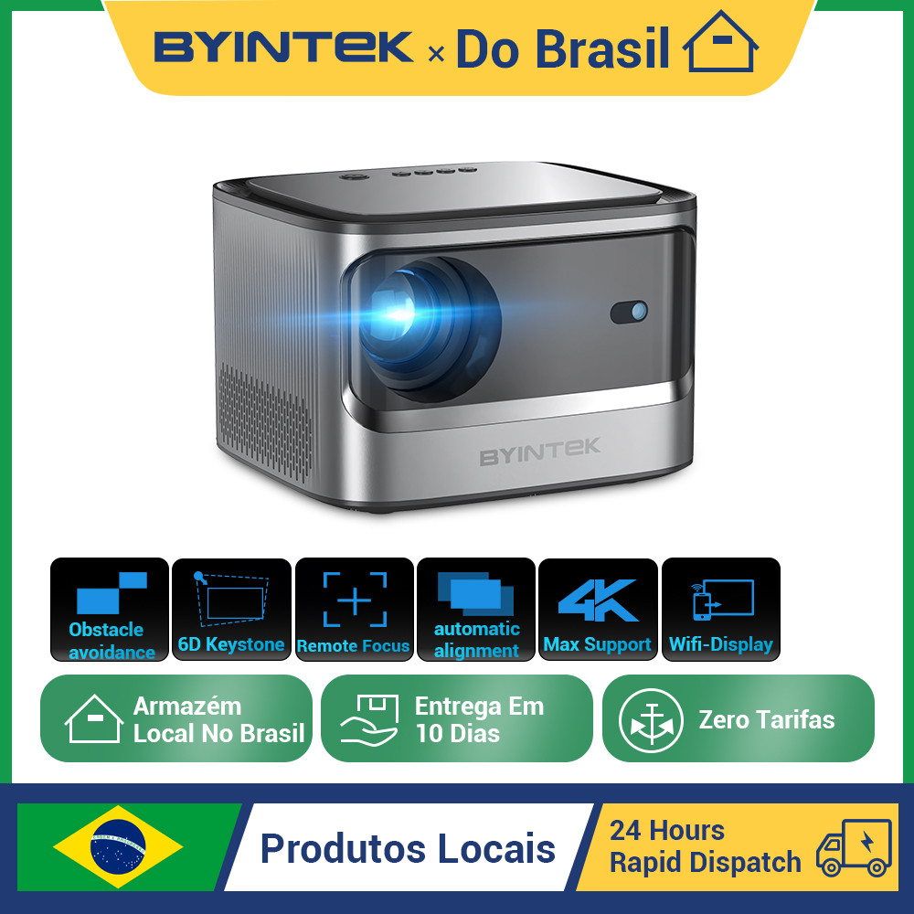BYINTEK X25 Full HD Projector 1080P 4K Video 900Ansi  Auto Focus  WiFi Smart Android 9.0 LCD LED Vid