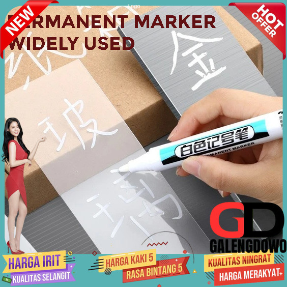 

AMAK Spidol Permanen Waterproof Oil Based Marker 2.5mm 10 PCS - A-219