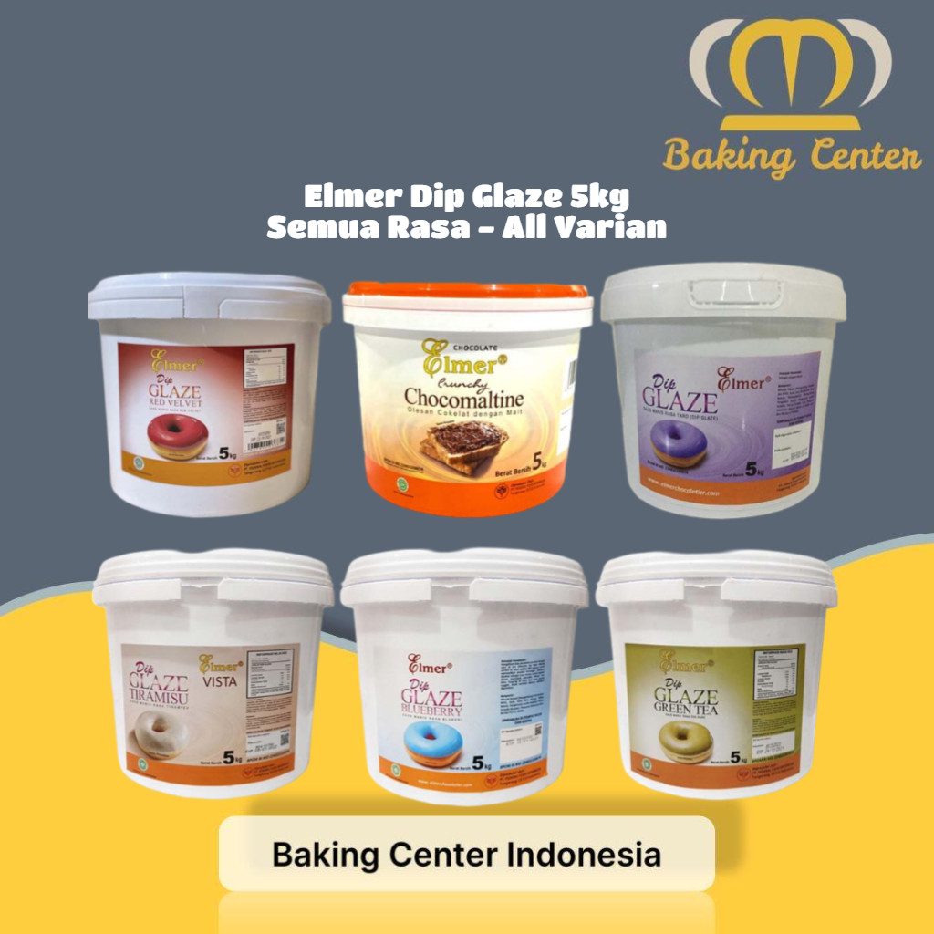 

Elmer Dip Glaze 5kg - All Varian Semua Rasa