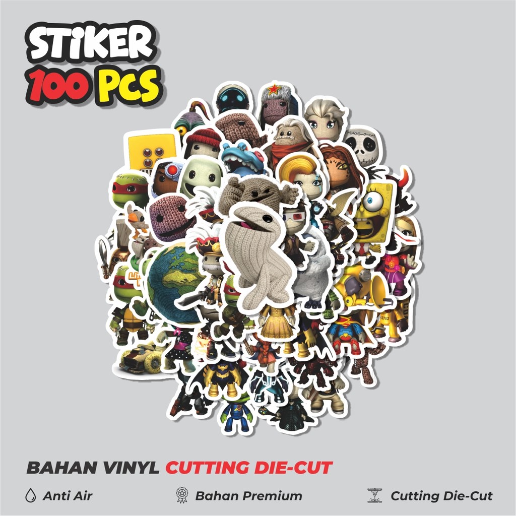 

Terbaru! 50 pcs Game Series Little Big Planet Character Mix 2 Dekorasi Lucu Kreatif untuk Notebook, Skateboard, HP