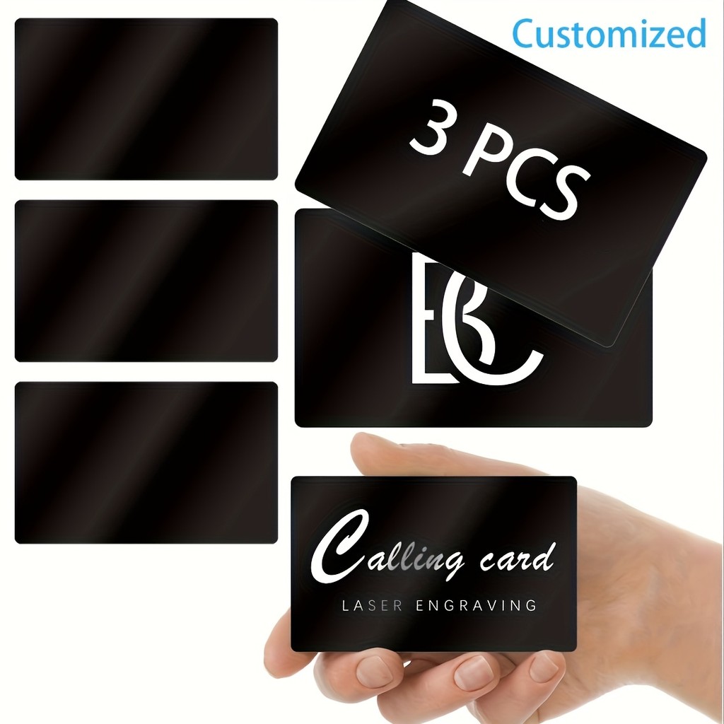 

Customized blank metal business cards with laser engraving for DIY multi-purpose engraving boards
