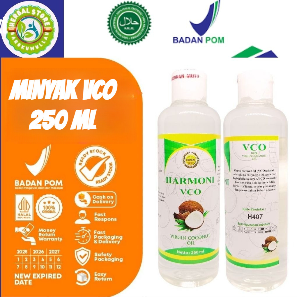 

VCO Virgin Coconut Oil Minyak Kelapa Murni Harmoni Original 250 ml