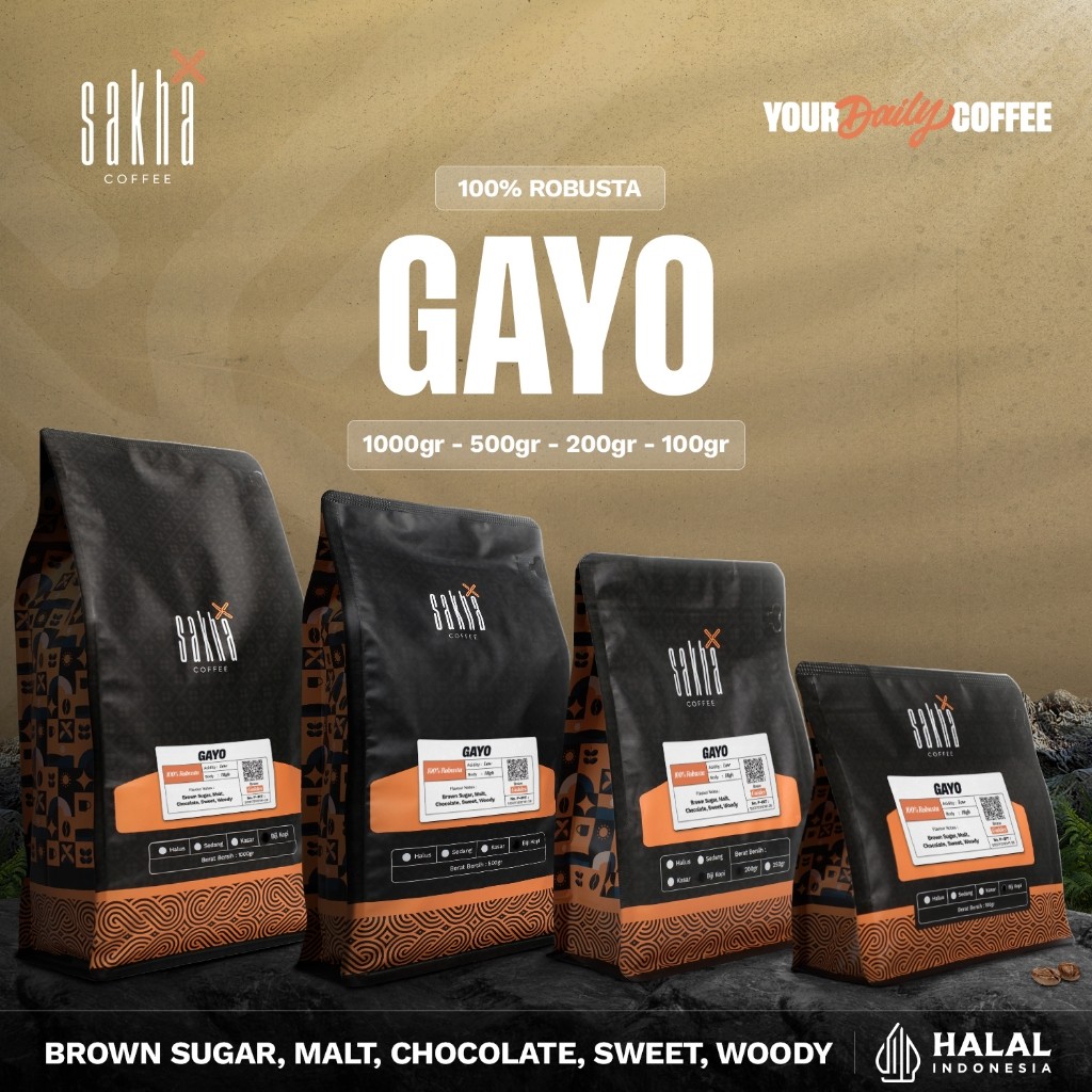 

Kopi Robusta Gayo Aceh Sumatra Coffee Beans Espresso Roast Biji Bubuk