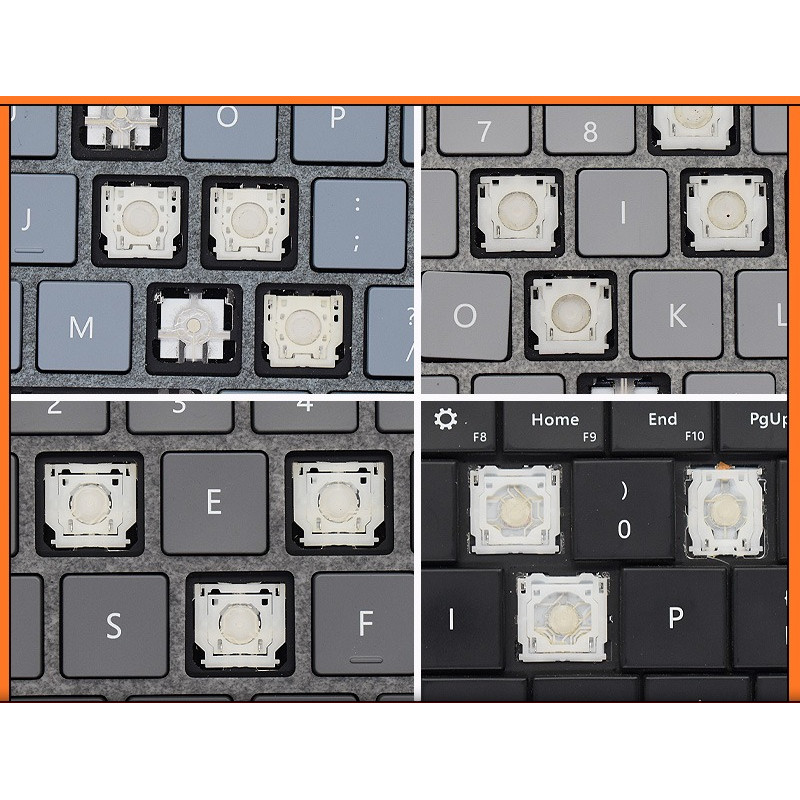 Replacement Keycap Key cap &Scissor Clip&Hinge For Microsoft Surface Pro 1/2/3/4/5/6 Laptop Keyboard