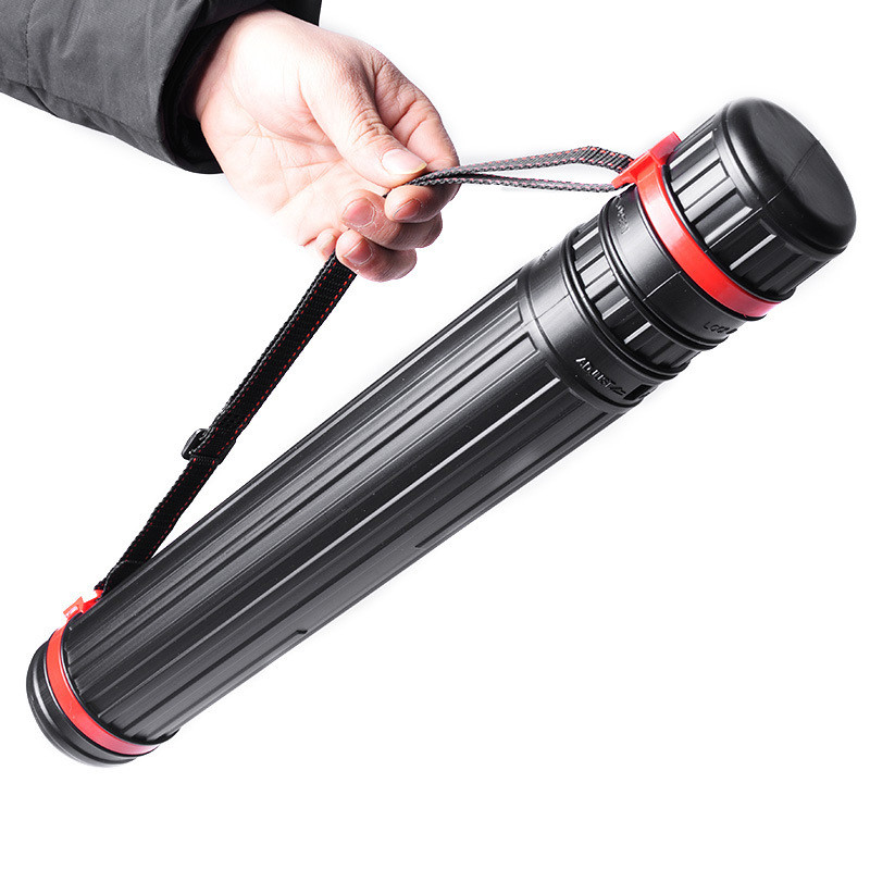 

Small Retractable Picture Tube Plastic Black A1 Picture Paper Tube Poster Tube Collector Portable