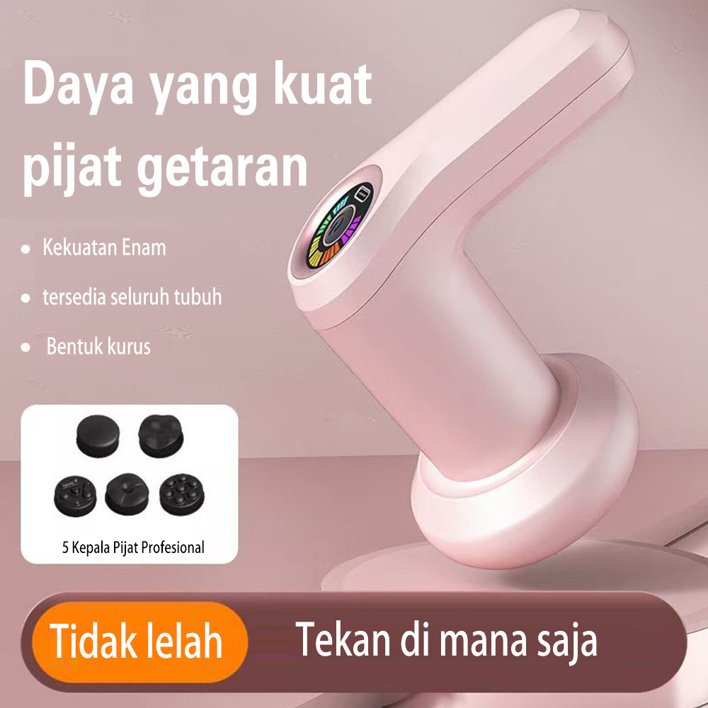 Pistol Pijat Muscle Pistol Pijat Listrik Portabel Dapat Pijat Bergetar Listrik Diisi Alat Ulang