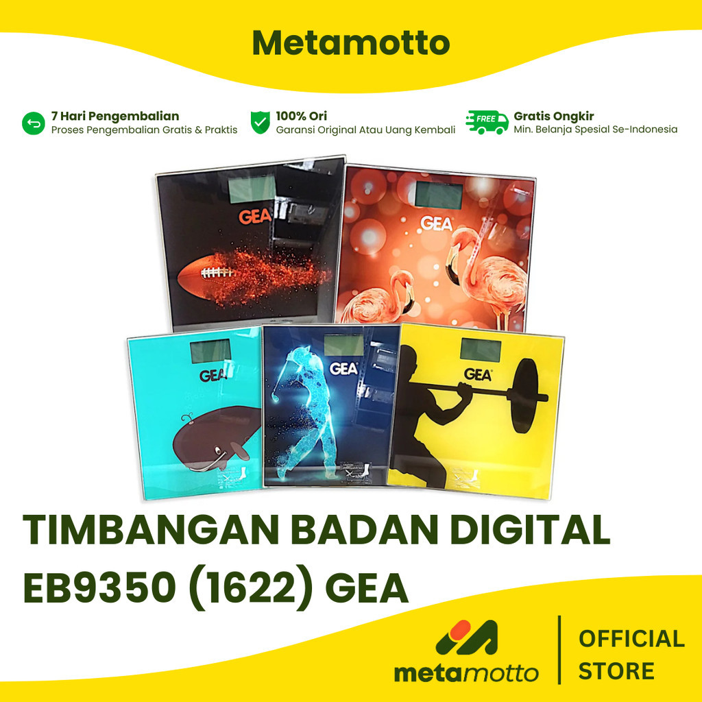 Timbangan Badan Digital GEA EB 9350 - Timbangan Digital GEA EB 1622 - Scale Digital GEA - 100% ORIGI