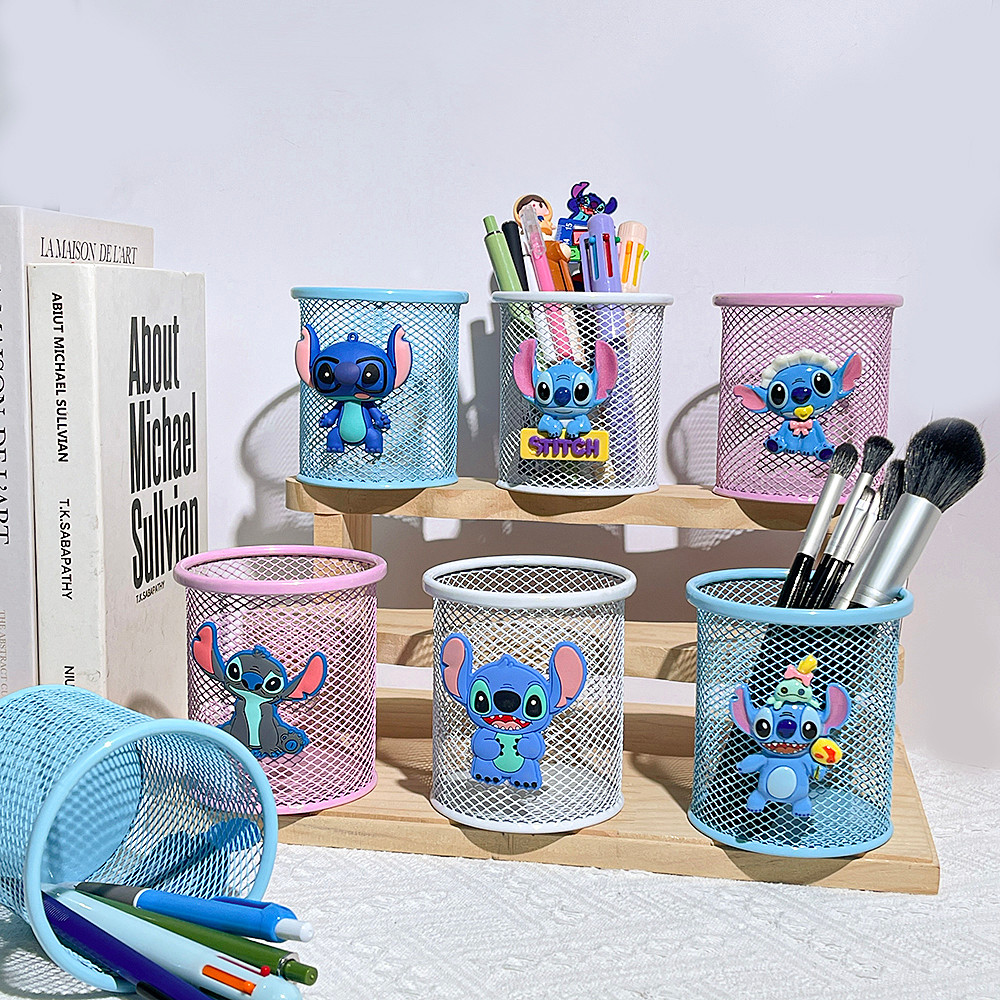 

Stitch metal mesh pencil case, suitable for Stitch fans makeup, office storage, and stationery supplies for teenager and student
