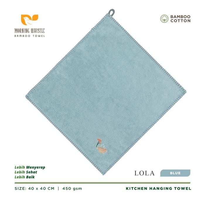 TERBARU Serbet Lap Tangan Terry Palmer Morning Whistle Bamboo LOLA / Kitchen Towel / Hand Towel 40 x