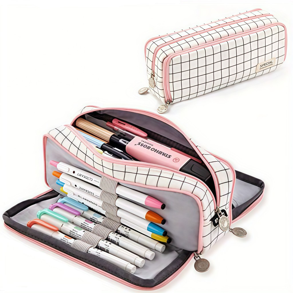 

Large-capacity pen pouch, portable pen case, spacious storage space Durable, beautiful, ideal for students and offices