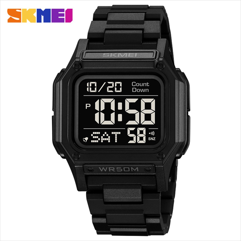 SKMEI 2264 Jam Tangan Digital Pria Olahraga Anti Guncangan - 46.8mm ABS Silikon