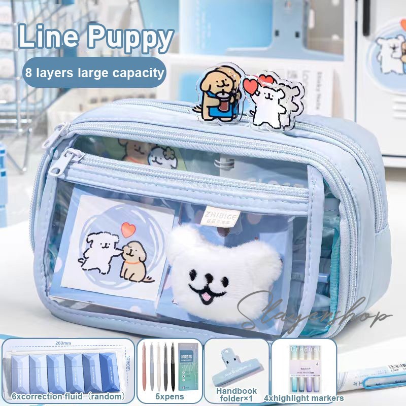 

KOTAK PENCIL ANAK / KOTAK PENSIL TRANSPARAN / PANSILCASE / TEMPAT PERALATAN ANAK