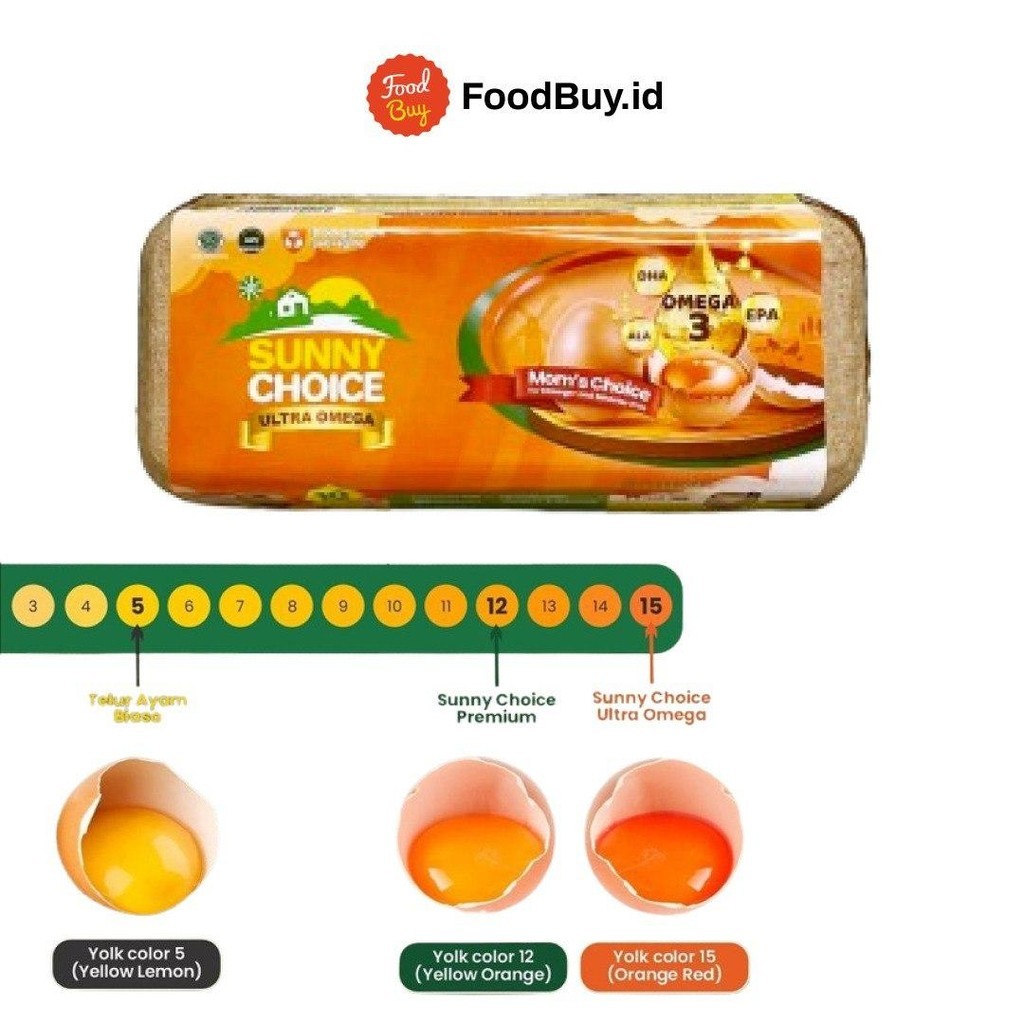 

Telur Ultra Omega Sunny Choice Isi 10 Telur 600 gr