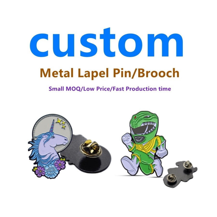 Design Pins Custom Enamel Pin Soft Enamel Pin Cartoon With Glitter Metal Badge Logo Maker UV Print C