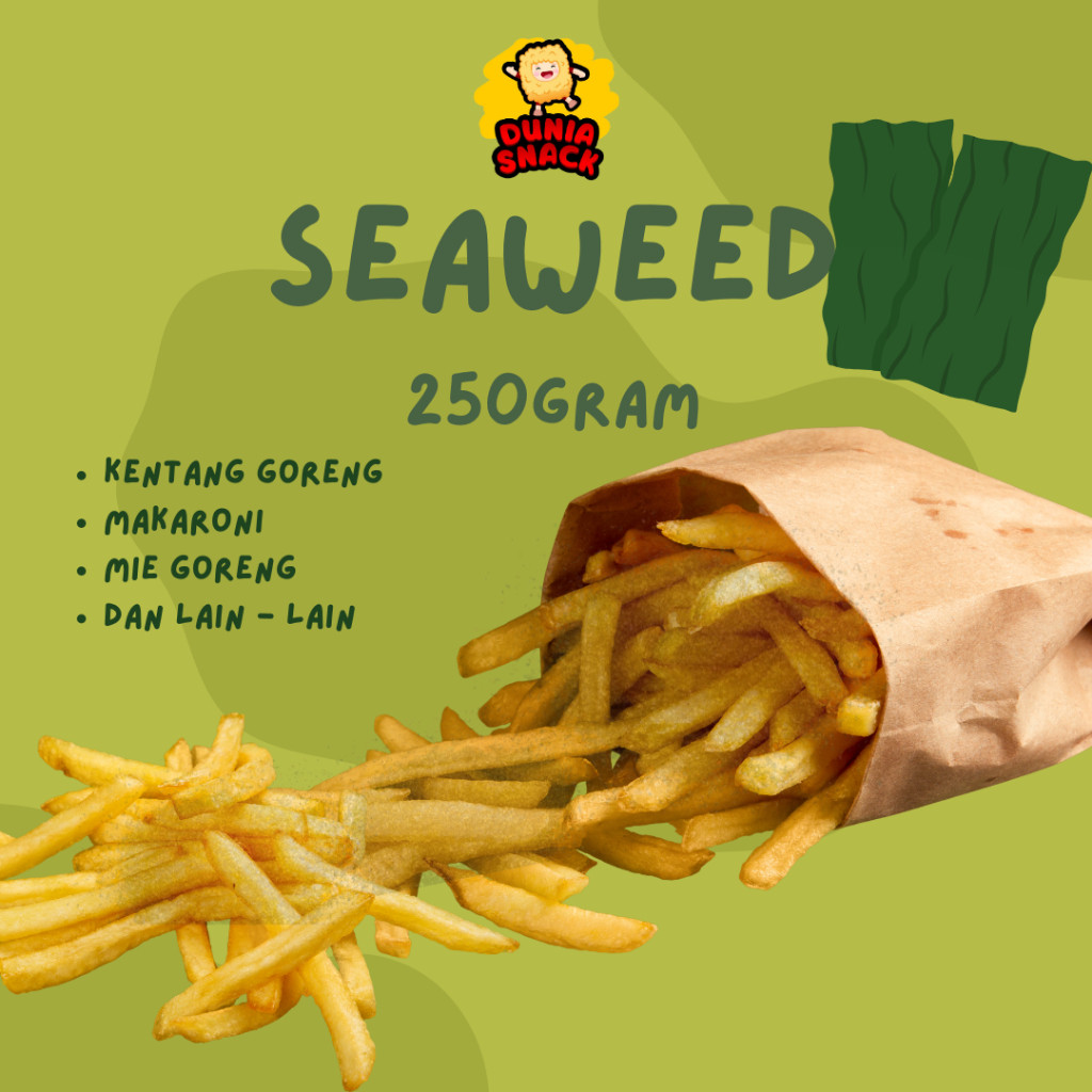 

Mekar_raya Bumbu Tabur Snack Seaweed Rasa Rumput Laut 250 gr
