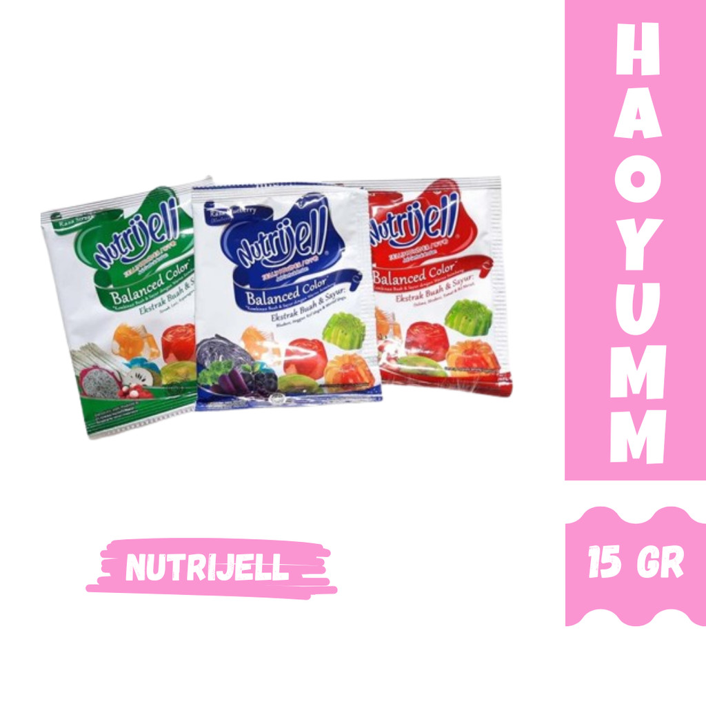 

Nutrijell Balance Color 15gr Nutrijel Colour Blueberry Sirsak Delima [HAOYUMM]