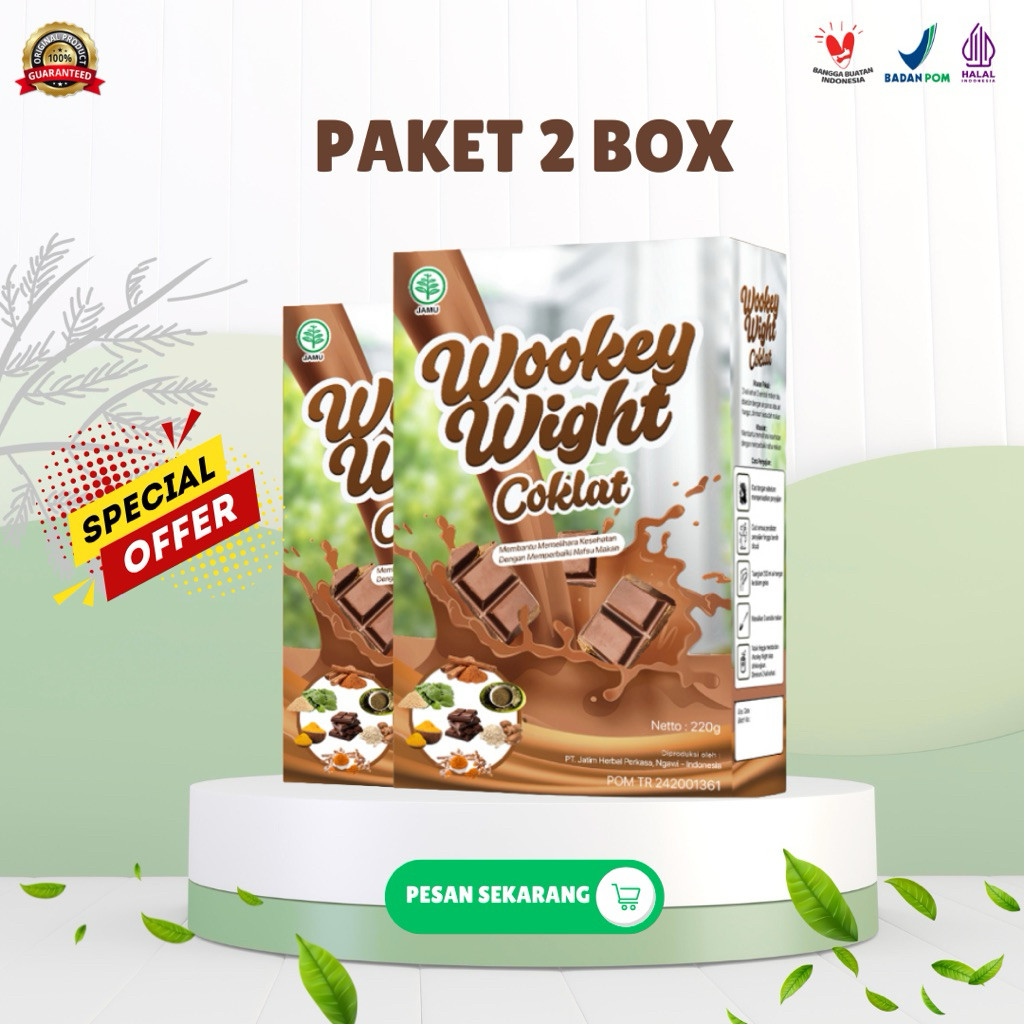 

COMBO SPESIAL [ 2 BOX ] - Susu Wight Nutrisi Penggemuk Badan Rasa Coklat 220gr