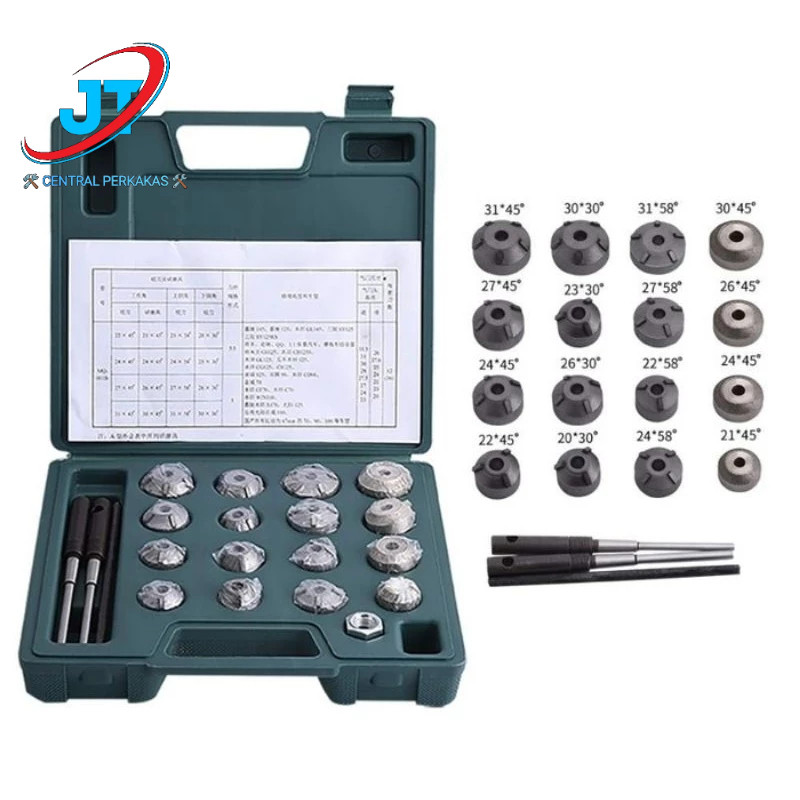 Alat Skir Klep Valve Seat Cutter Klep Motor Seting Klep 16 Pcs