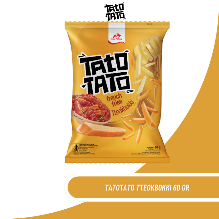 

TATO TATO Snack Kentang Tteokbokki 60 GR (Buy 2 Get 1)