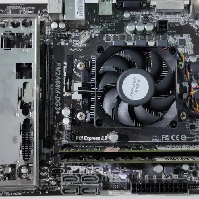 promo Paket AMD A6 6400K 3.9Ghz Mobo FM2 plus Ram 8GB - Mobo+A6 6400+8g