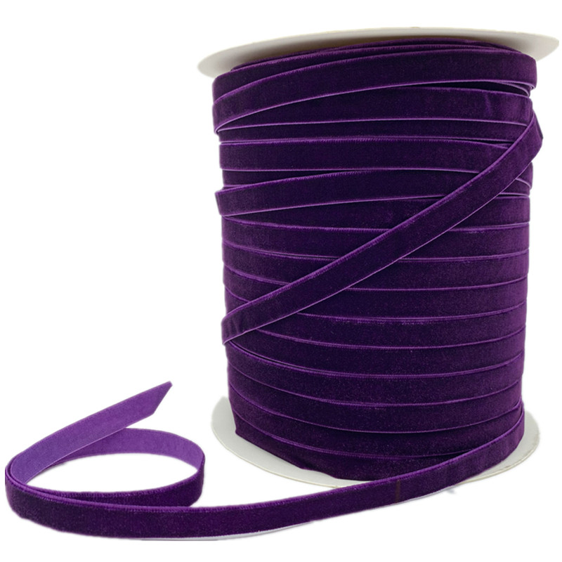 

6/10/15/20/25/38mm Purple Velvet Ribbon Handmade Wedding Party Decoration Ribbon For Gift Wrapping DIY Hair Bow Sewing Fabric