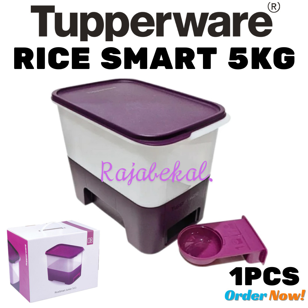 [BIG SALE] PROMO Tupperware  Ricemart junior Rice smart Ricesmart Dispenser tempat beras 5 kg + dus 