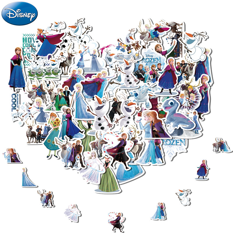 50PCS Disney Marvel Mickey Frozen Scrapbook Stickers DIY Diary Laptop Luggage Skateboard Graffiti De
