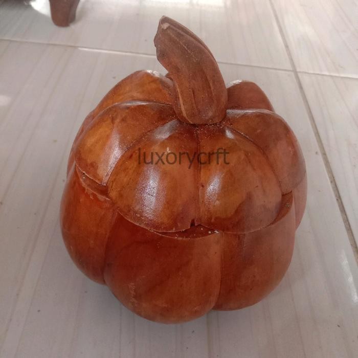 TOPLES PERMEN WALUH WARNA PLITUR ALAMI  Kayu Jati - TOPLES PERMEN, KAYU JATI LC4354