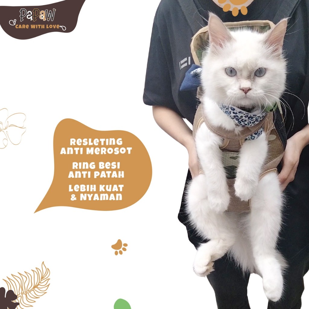 

Tas Kucing Gendong Gendongan Depan Belakang Kitten Anjing Lucu Kecil Besar Hewan Jumbo