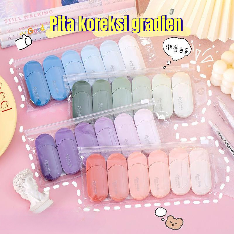 

[Tersedia] - 6 lembar/bungkus pita koreksi Tipe-Ex 30 meter pita koreksi kertas warna lembut tidak mudah sobek cocok untuk pelajar pita koreksi kertas alat tulis yang indah