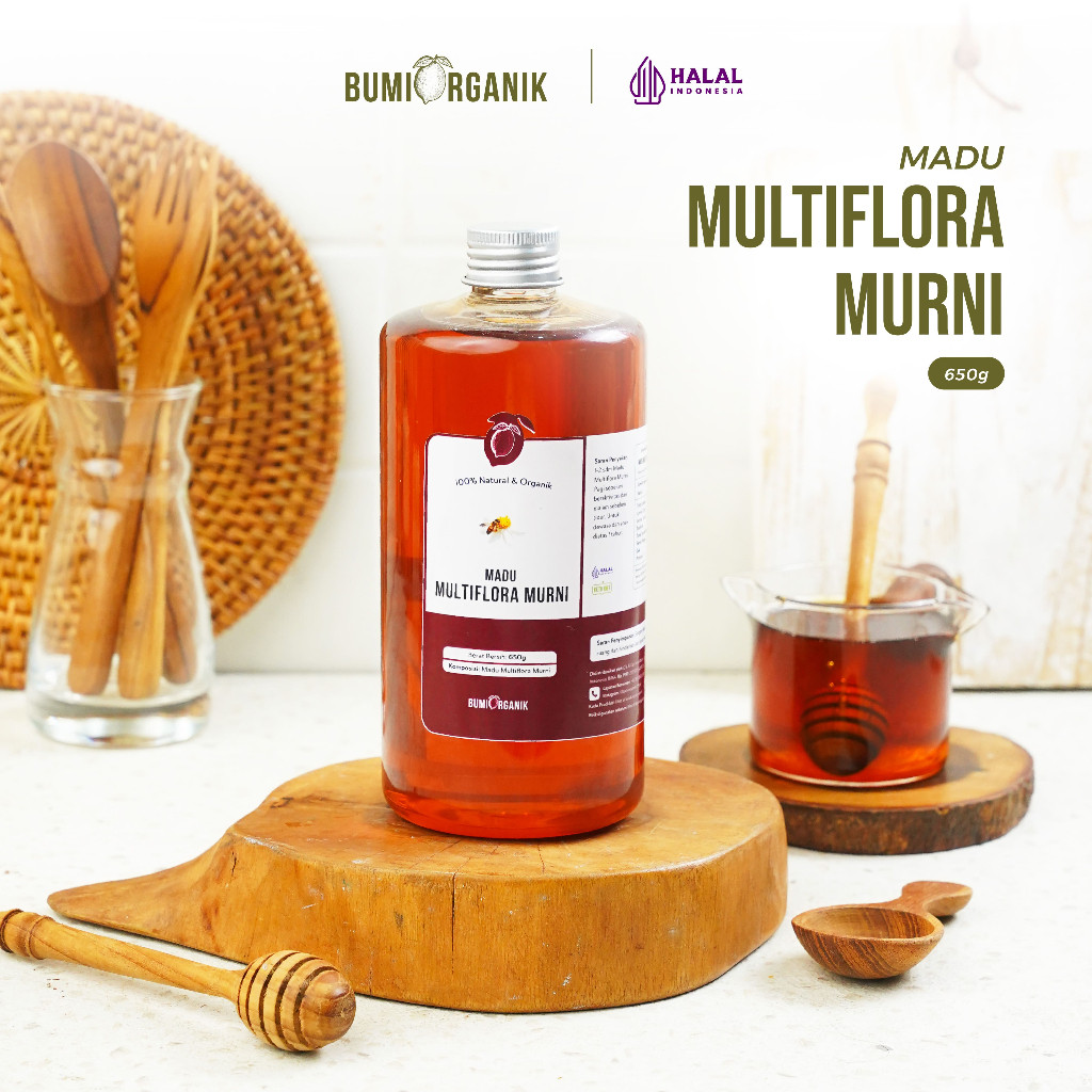 

MADU MULTIFLORA SUPER ASLI 650GRAM BUMI ORGANIK ORIGINAL ALAMI TANPA CAMPURAN APAPUN RAW HONEY MINUMAN HERBAL KESEHATAN MADU MULTIFLORA UNTUK DIET HARGA GROSIR HNI ATTAUBAH AL HIDAYAH ATTAUBAH HPAI DARIBUMI NUTRIFARM BEORGANIK BEST HONEY SAFIYA MADU TAVA