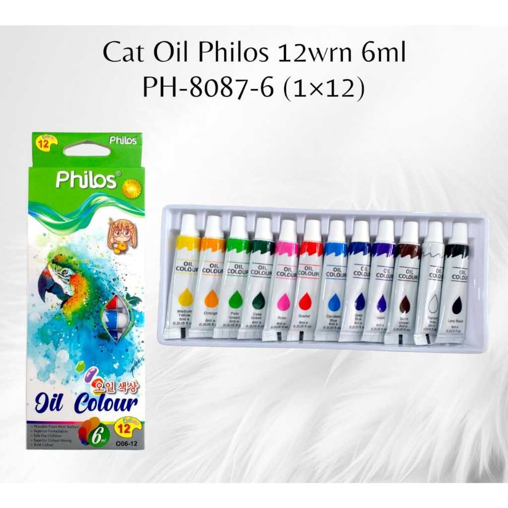 

[SDW] pekanbaru/PHILOS CAT OIL COLOUR 12 WRN 6 ML PH - 8087-6