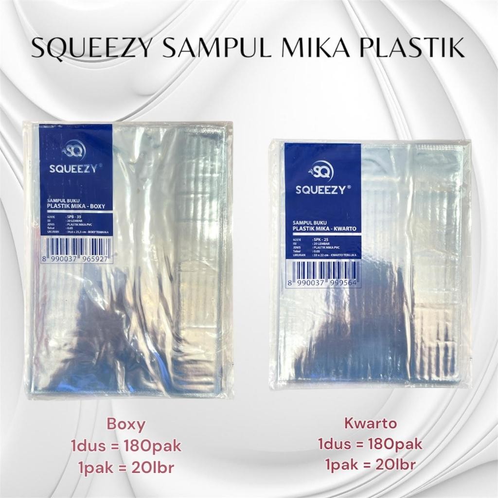 

[SDW] pekanbaru/{SQUEZZY} SAMPUL PLASTIK MIKA BENING (1X20)/ SAMPUL BUKU TULIS PLASTIK