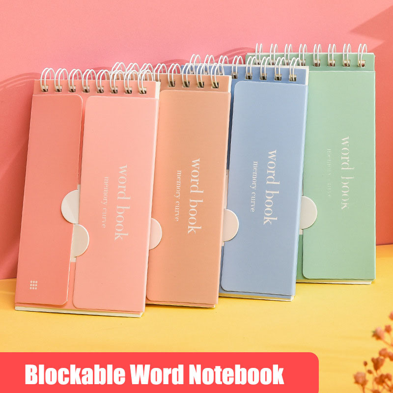 

Cute English word book student word notebook portable planner book School office supplies gel pens