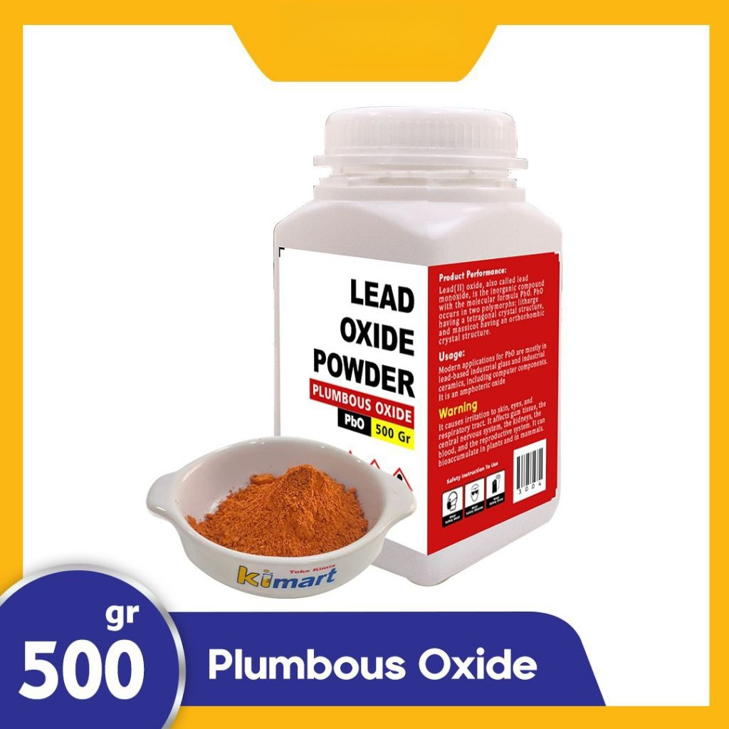 PBO 500 gr 1kg Timbal (II) Oksida Lead Oxide Powder