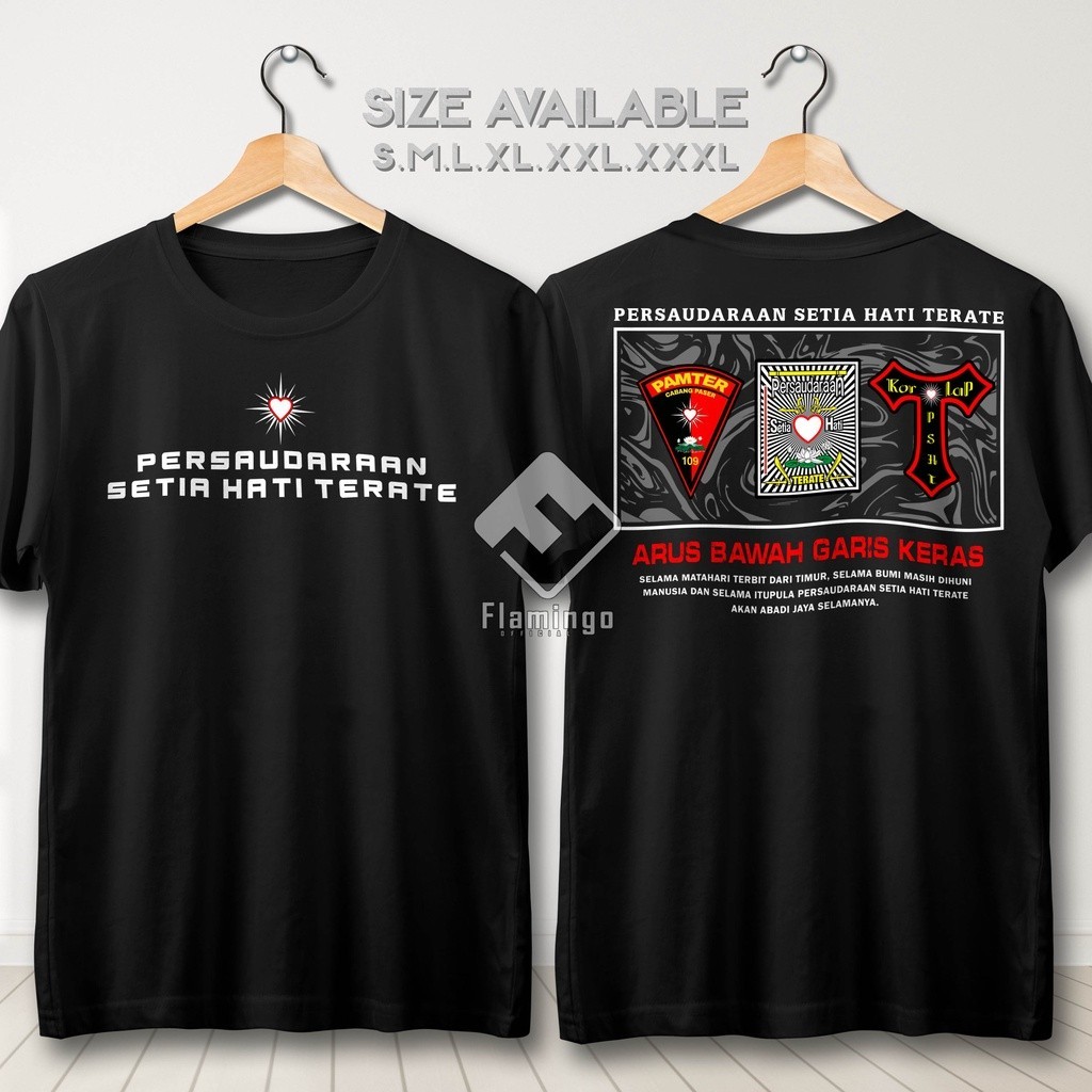 Kaos Persaudaraan Setia Hati Terate PSHT Arus Bawah Garis Keras Baju Perguruan Pencak Silat SH Terat