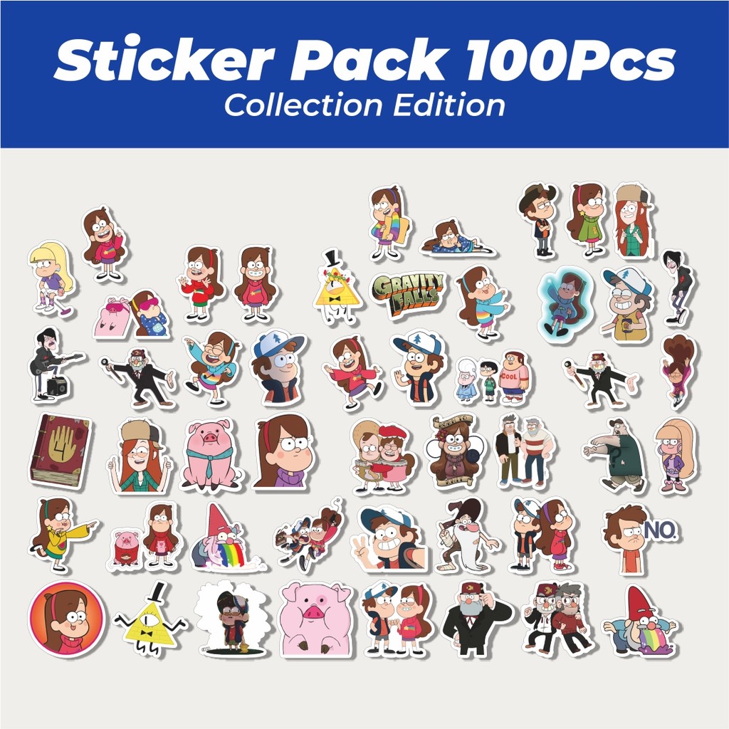 

Hot Stiker Kartun Series Gravity Falls Karakter Mix 3 Lucu Anti Air Stikers Berperekat Waterproof Sticker Decal Buat Motor Helm Buku Journal Koper Casing HP Laptop Botol Minum