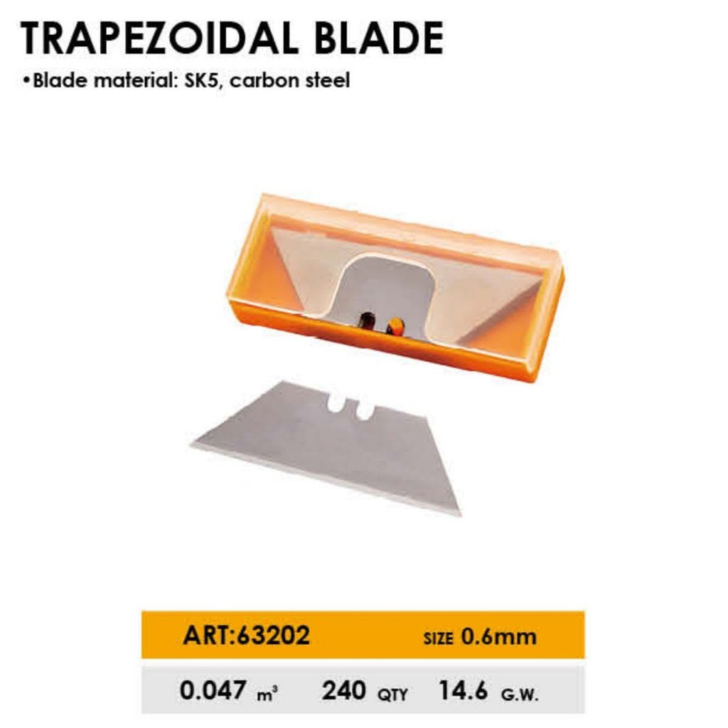 

DINGQI Isi Kater Isi Cutter Trapezonal Refill Cutter Blade 63202