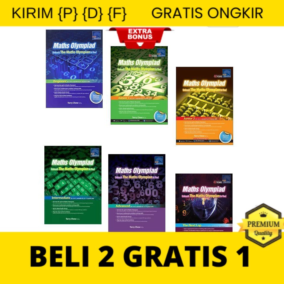 

{P} {D} {F} SAP | Maths Olympiad Series | Buku Olimpiade Matematika SD-SMP