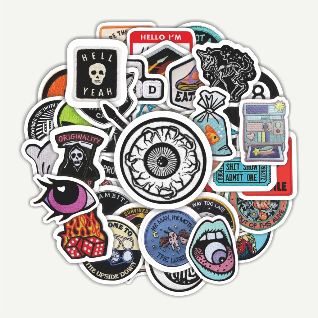 

Sticker Pack Stiker Patch V2 | Sticker TUMBLR | Stiker LAPTOP KOPER HELM