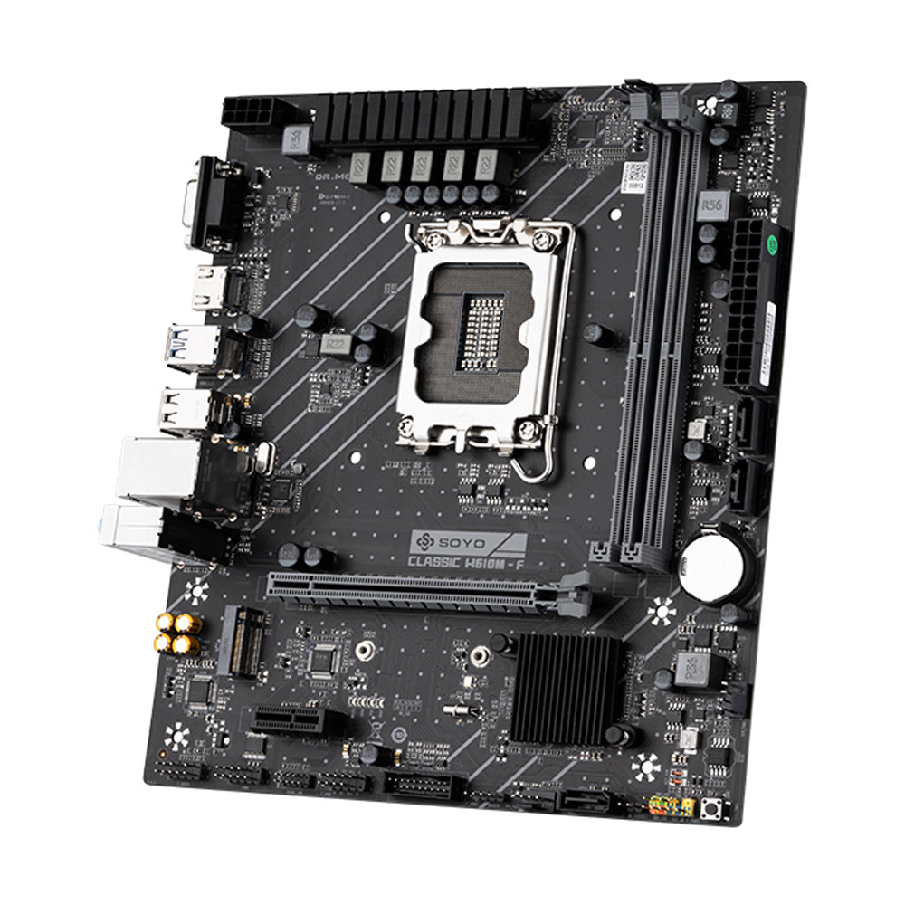 SOYO World Premiere Classic H610M-F Motherboard LGA1700 Slot Dual-channel DDR4 Memory USB3.2 M.2 I/N