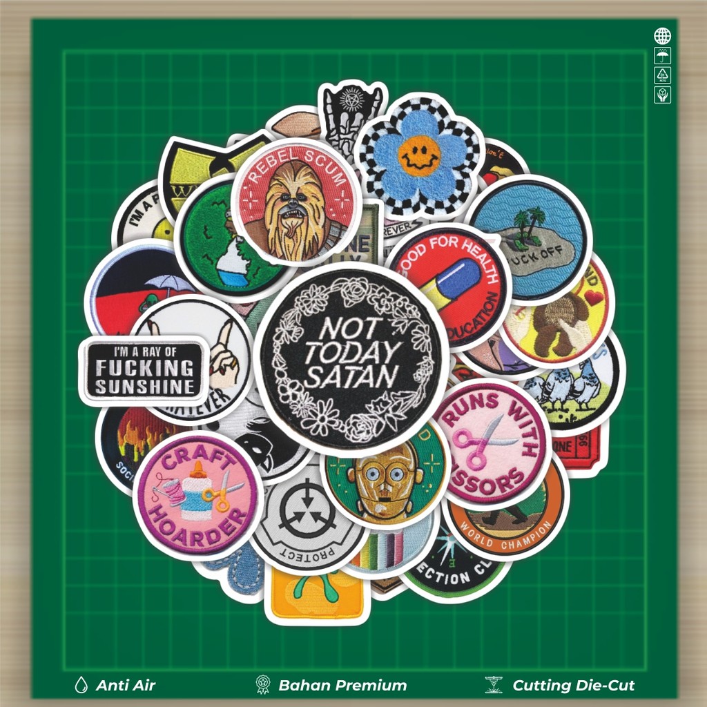 

HOT 50 PCS STIKER Stiker Patch V3 Stiker Fashion Cars Decal Dingin Kartu Album Custom Vinyl Anti Air- Sticker Aesthetic Buku Journal Koper Casing HP Tablet Laptop Helm Motor Botol Minum