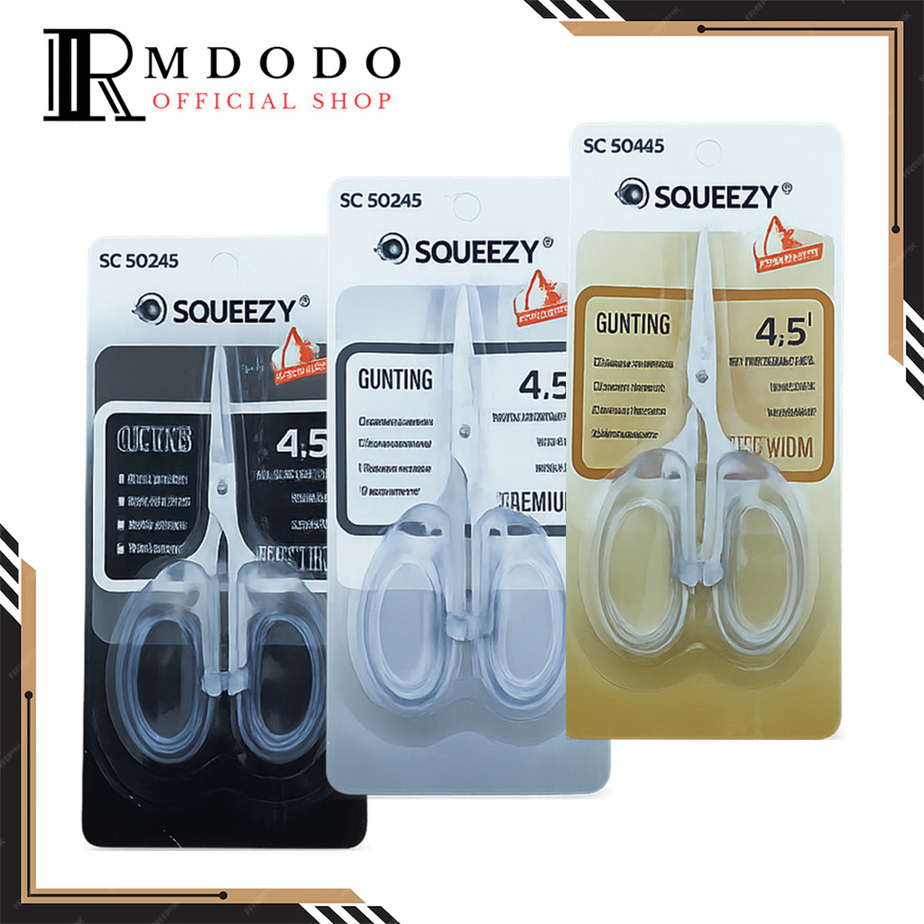 

Rmdodo - Gunting Stainless Steel Transparan 4.5 Inch / Gunting Kertas Kain Serbaguna SC-SQ345