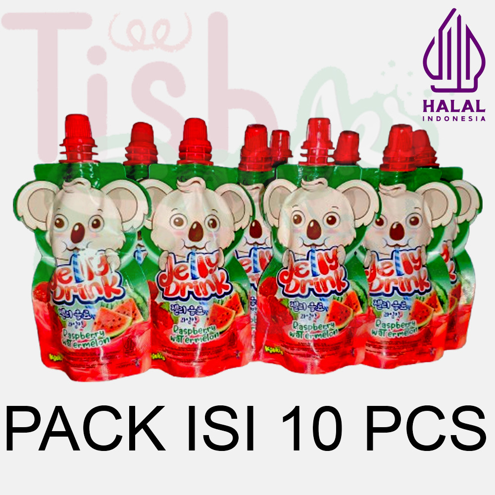 

[PACK ISI 10] Minuman Kiokio Jelly Drink Raspberry Watermelon HALAL 70ml GROSIR