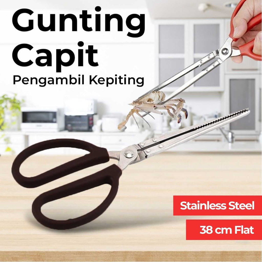 Gunting Capit Panjang Capitan Kepiting Belut Stainless